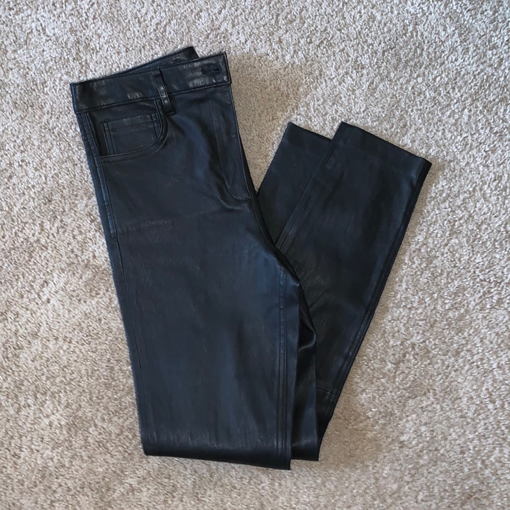 THEORY 100% Lamb leather Casual‎ Pants